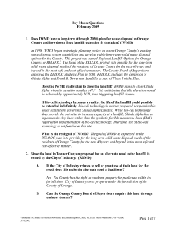 1. Does IWMD have a long-term (through 2050