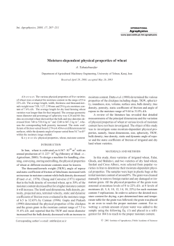 Moisture-dependent physical properties of wheat