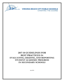 grading guidelines - Virginia Beach City Public Schools