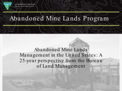Abandoned Mine Lands Program