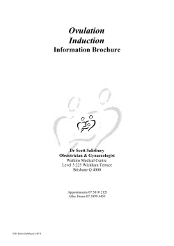 Ovulation Induction - Dr Scott Salisbury