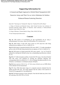 Supporting Information for - Royal Society of Chemistry