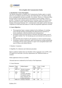 Syllabus 2011 1 MA in English with