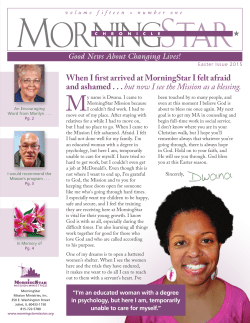 Easter 2015 - MorningStar Mission