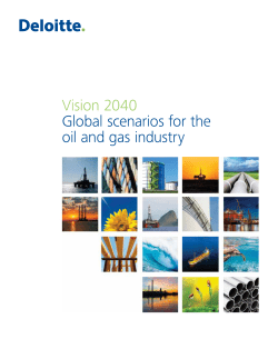 Vision 2040. Global scenarios for the oil and gas industry