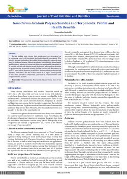 Ganoderma lucidum Polysaccharides and Terpenoids