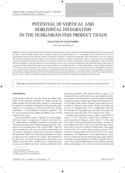Potential of vertical and horizontal integration in
