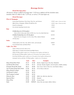 Beverage Service - Lost Spur Golf Club