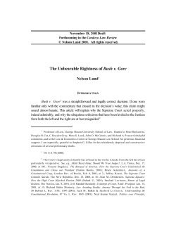 The Unbearable Rightness of Bush v. Gore
