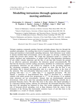 Modelling intrusions through quiescent and moving ambients