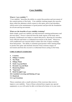 Core Stability Exercises
