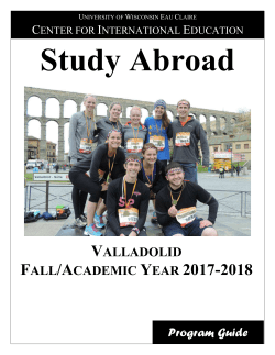Program Guide - UWEC Study Abroad - University of Wisconsin