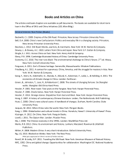Books and Articles on China - Global