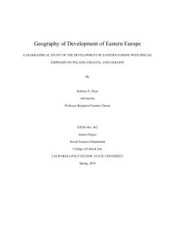 Geography of Development of Eastern Europe