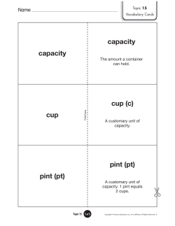 capacity pint (pt)