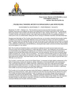 FOR IMMEDIATE RELEASE Press Contact: Michael