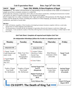 CSI EGYPT: The Death of King Tut