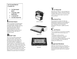 Interment Space - Holy Rood Cemetery
