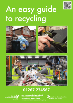 An easy guide to recycling