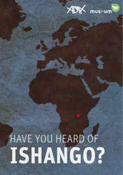 Discover Ishango - Royal Belgian Institute of Natural Sciences