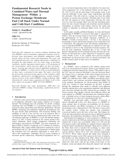 Fundamental Research Needs in Combined Water and Thermal