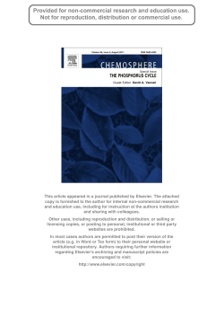 From the Philosopher`s Stone to Nutrient Recovery