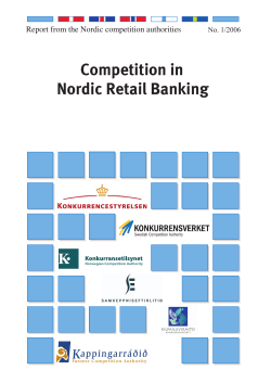 Competition in Nordic Retail Banking