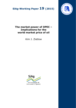 The market power of OPEC - Humboldt