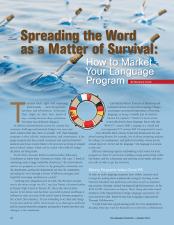 Spreading the Word as a Matter of Survival