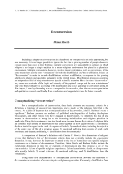 Deconversion - Publications at Bielefeld University