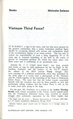 Vietnam Third Force?