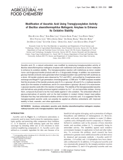 Modification of Ascorbic Acid Using Transglycosylation Activity of