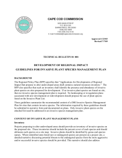 technical bulletin on invasive species