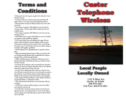 Service Plans - Custer Telephone Cooperative