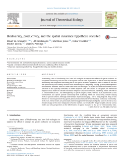 Biodiversity, productivity, and the spatial insurance