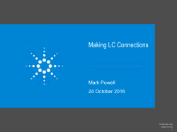 Making LC Connections