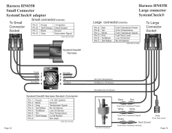 Harness HN0358 Large connector SystemCheck&reg; Harness