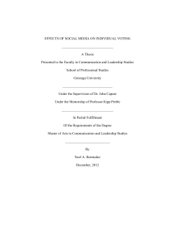 EFFECTS OF SOCIAL MEDIA ON INDIVIDUAL