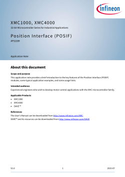 AP32289 - XMC1000/XMC4000 - Position Interface(POSIF)