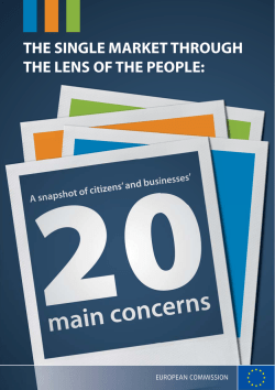 20 main concerns - European Commission