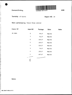 31L07SW0001 - Geology Ontario