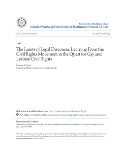 The Limits of Legal Discourse: Learning From the