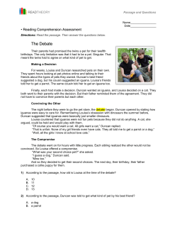 The Debate - Learn English Easy