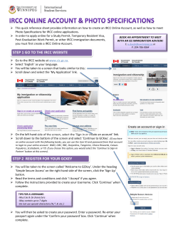 STEP 1 GO TO THE IRCC WEBSITE