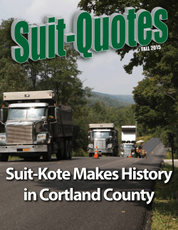 Suit-Quotes Fall 2015 - Suit-Kote