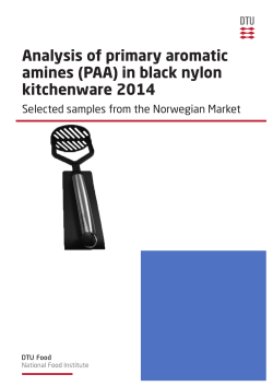 Analysis of primary aromatic amines (PAA) in black nylon