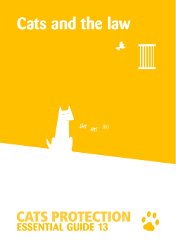Cats and the law - Cats Protection