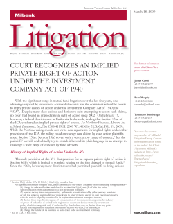 court recognizes an implied private right of action under the