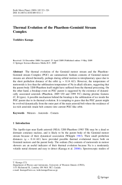 Thermal Evolution of the Phaethon&ndash;Geminid Stream Complex