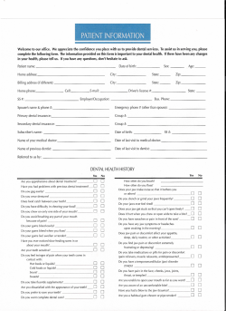 New Patient Form